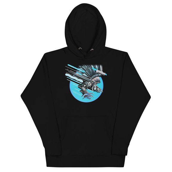 Judas Priest Neon Screaming Classic Unisex Hoodie - Black - Small