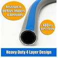 thumbnail image 2 of 50ft 5/8" Drinking Water Safe, Heavy Duty, Kink Free, All Weather, Non Expanding, Lightweight Water Hose with Brass Fittings, UV Protection, and Abrasion Resistance, 2 of 8