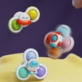 thumbnail image 2 of Suction Cup Rotate Toy For Bath Time Press And Rotate Interactive Early Education Toy For Toddlers, 2 of 9