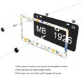 thumbnail image 4 of Wildflower Meadow License Plate Frames for Women Men Car Plate Holder Cover Metal Tag Aluminum Car Accessories Front Rear Plate Decor, 4 of 6