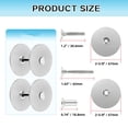 thumbnail image 5 of Stainless Steel Door Hole Cover Plate, 2.64" Deadbolt Cover with Screws for Enhanced Security, Privacy & Aesthetic Appeal on Entry Doors(Silver), 5 of 7