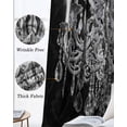 thumbnail image 3 of Crystal Chandelier Blackout Curtains for Bedroom Living Room Darkening Curtains 54 Inch Long Candle Abstract Luxury Modern Short Curtain for Small Window Treatment Insulated Grommet Drapes 52"x54"x2, 3 of 9
