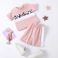 thumbnail image 4 of Vedolay Baby Girl Shorts Sets Toddler Girl Sleeveless Tops Plaid Button Summer Shorts Set Clothes Outfits,Pink 120, 4 of 4