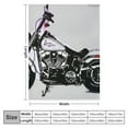 thumbnail image 4 of Creowell Dirt Bike Motorcycle Throw Blanket - ​Super Soft Flannel Blanket for Gifts, Lightweight Fuzzy Cozy Blanket  for Couch Sofa Bed All Season 40x50in, 4 of 6