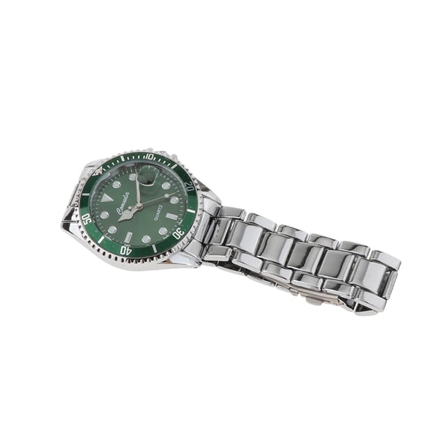 Reloj mecánico automático para hombre, reloj de pulsera analógico de lujo para oficina, resistente al agua, con calendario, movimiento de para Verde