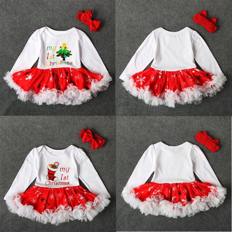 BABY GIRL/'S 1ST HOLIDAY Tutu Romper Newborn PRINCESS Gift SUMMER DRESS Cute Love