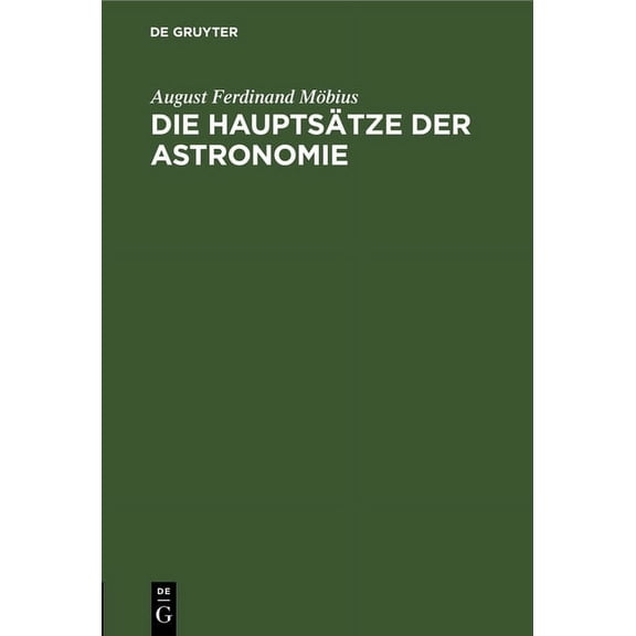 Die Hauptsätze Der Astronomie (Hardcover)