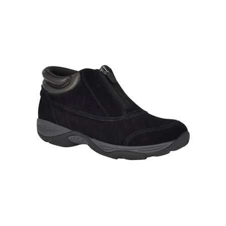 

EASY SPIRIT Womens Black Comfort Arch Support Enclose Round Toe Zip-Up Leather Snow Boots 6 M