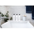 thumbnail image 4 of Alora 16oz Refillable Shampoo and Conditioner Dispenser Bottles - Set of 3 - Pump Bottle Dispenser for Shampoo, Conditioner, Body Wash - Empty Plastic Refillable Containers for Shower, Matte White, 4 of 4