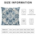 thumbnail image 5 of ONETECH Boho Throw Pillow Covers, Asian Scenic Blue White Throw Pillows Vintage Farmhouse Decorative Pillowcase Cushion Cover for Home Sofa Bedroom Outdoor, 5 of 5