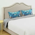 thumbnail image 5 of Satin Pillow Case Standard Silk Pillow Cover for Hair and Skin Envelope Closure Dolphin and Fish 20"x26", 5 of 9
