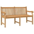 thumbnail image 5 of vidaXL Outdoor Patio Bench 2-Seater Garden Bench Loveseat Solid Wood Teak, 5 of 23