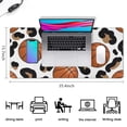 thumbnail image 5 of Long Mouse Pads for Desk,White Leopard Basketballs Pattern Desk Mats on Top Of Desks, Desk Mouse Pad Extra Large with 3mm Non-Slip Base and Stitched Edge for Gaming,Office,Work,Home 35.4"x15.7", 5 of 6