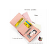 thumbnail image 2 of Cartera Monedero Mujer Billetera Gran Capacidad Tarjetas Xtellar rosa, 2 of 4