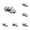AS SHOWN 6PCS, variant on 3D Metal Assembled Models DIY Puzzles Sports Car Models Desktop Decoration