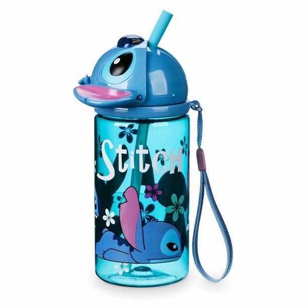 Stitch Flip Top Water Bottle 8oz Drink Cup Lilo & Stitch
