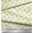 thumbnail image 3 of Soimoi Moss Georgette Fabric Dot & Snow Flakes Floral Print Sewing Fabric Yard 42 Inch Wide, 3 of 3