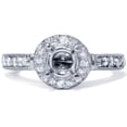 thumbnail image 2 of Pompeii 1/3ct Vintage Engagement Ring Setting 14K White Gold (G/H,I1-I2), 2 of 3