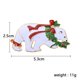 thumbnail image 1 of Pin de broche de Navidad exquisito de lujo, muñeco de nieve, Papá Noel, guirnalda de botas, regalo de joyería de moda, broches de decoración de Navidad, 1 of 4