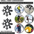 thumbnail image 4 of 2 Pcs Snowflake Tools 18-in-1 Stainless Steel Snowflakes Multi-tool Fathers Day Giftss for Husbands, Keychain Multitool New Tools and Gadgets Cool and Unique Fathers Day Gift, 4 of 5