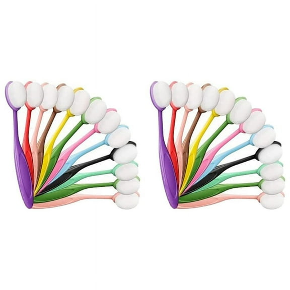 24Pcs Colored Ink Blending Brushes, Crafting Background Blender for Paper Stencil, Painting, Drawing