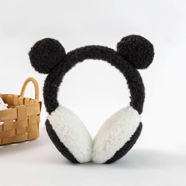 Women Winter Fleece Lined Earmuffs Adjustable Bow Ear Warmer Outdoor Deago Women Winter Earmuffs Girl Ski Adjustable Ear Covers  main image 3