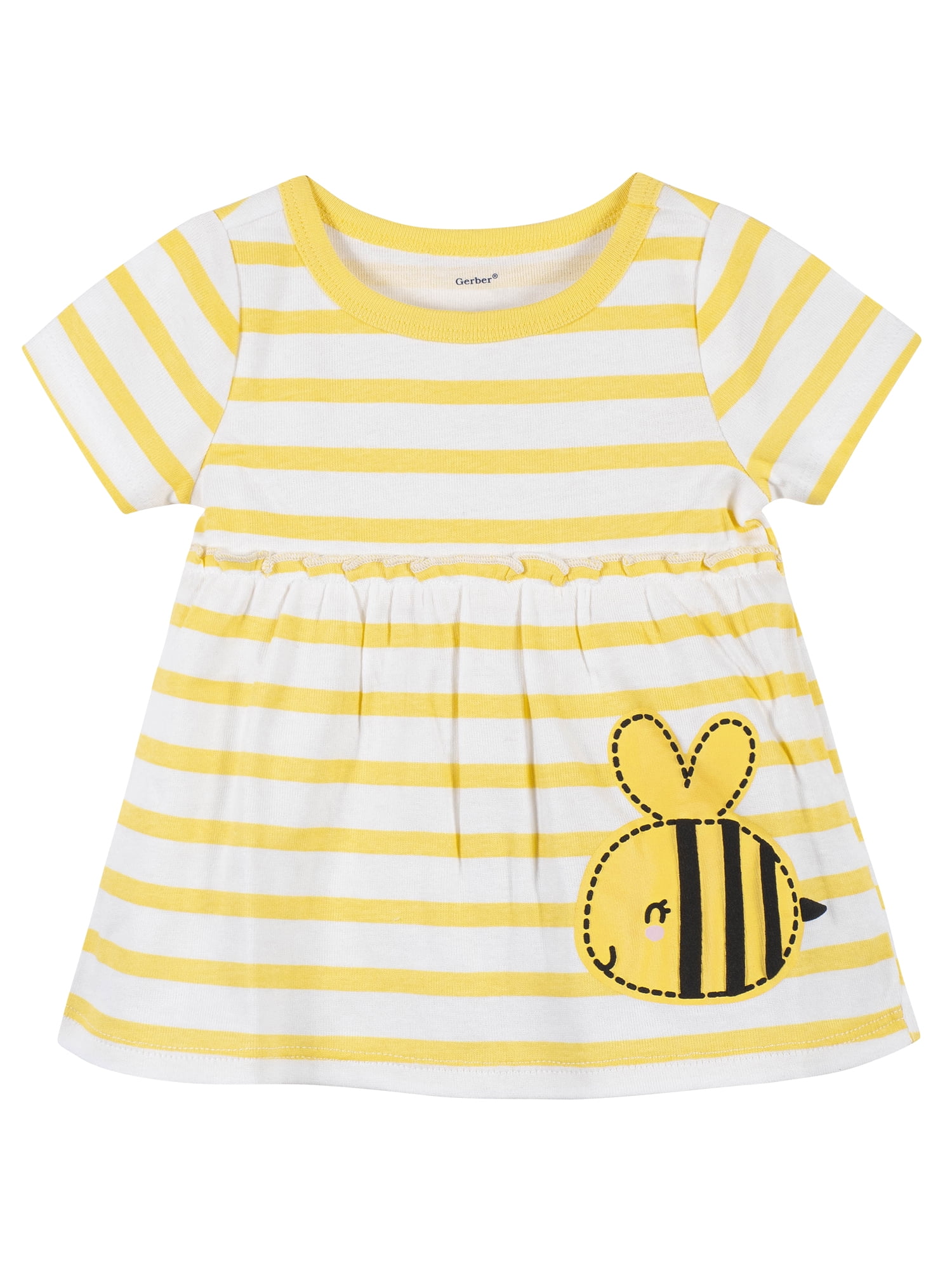 Gerber Baby & Toddler Girls Dress, Diaper Cover & Headband Outfit Set, 3-Piece (Newborn - 5T)