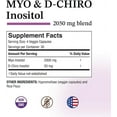 thumbnail image 2 of Puregen Labs Inositol Supplement | Myo Inositol & D-Chiro Inositol 2050mg - 120 Veggie Caps | No Harmful Additives | Non-GMO, NO Gluten and Dairy - Made in USA – 2PK, 2 of 6