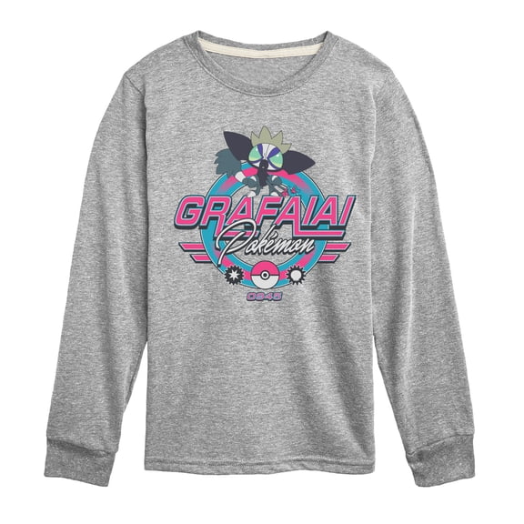 Pokemon - Grafaiai Racing - Youth Boys Long Sleeve Graphic T-Shirt
