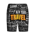 thumbnail image 4 of Gaeub Travel Printed Men's Short Pajama Pants, Lightweight Lounge & Sleep Bottoms Keep You Cool - XX-Large, 4 of 9