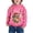 Hot Pink, variant on Boys Reindeer Hoodie Sweatshirt Comfort Warm Pullover Long Sleeve Crewneck Casual Winter Top for Kids