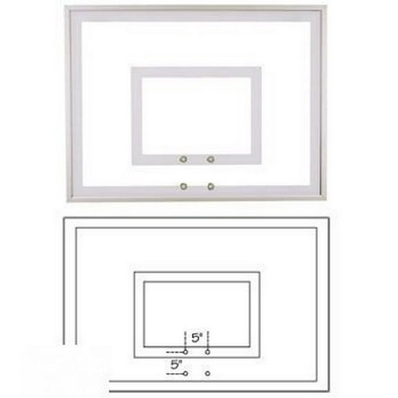 First Team Glass Basketball Backboard 36in x 54in - FT225