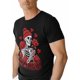 thumbnail image 1 of Camisetas para hombre, camiseta de algodón con cuello redondo, calavera, rosa, flor y corazón, manga corta, para San Valentín, 1 of 8