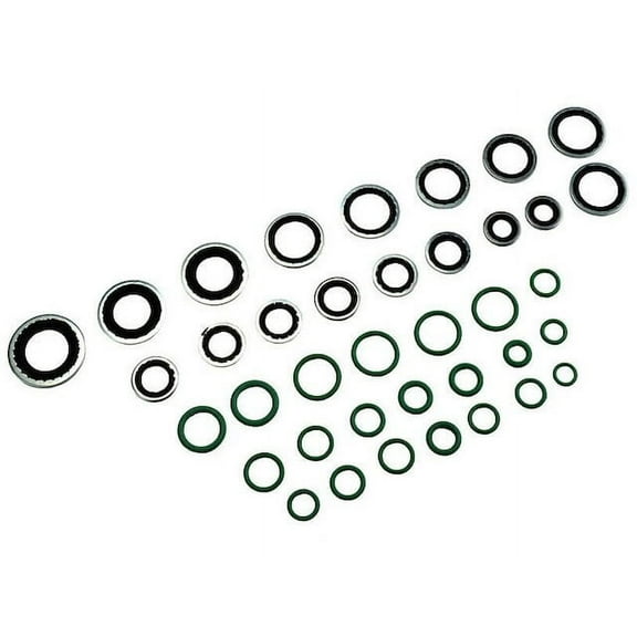 A/C System O-Ring and Gasket Kit - Compatible with 1988 - 1991 Chevy K2500 1989 1990