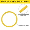 thumbnail image 2 of Unique Bargains Duct Fish Tape Duct Rodder Fiberglass 4.5MM 60M/197FT Wire Cable Running Rod Yellow, 2 of 7
