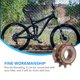 thumbnail image 4 of EeaseMX Diámetro interior de acero para bicicleta 34 mm Volantes de 12 dientes Volante de 12 dientes con orificio grande Rueda libre de 12 dientes Accesorios (marrón), 4 of 7