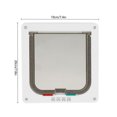 thumbnail image 2 of Intelligent Cat Door Courtyard White 20 x 19 cm, 2 of 4