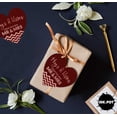 thumbnail image 6 of Inkdotpot Hugs & Kisses From The Wedding Bottle Tag Real Rose Gold Foil Favor Hang Tag 50 Pack, 6 of 6