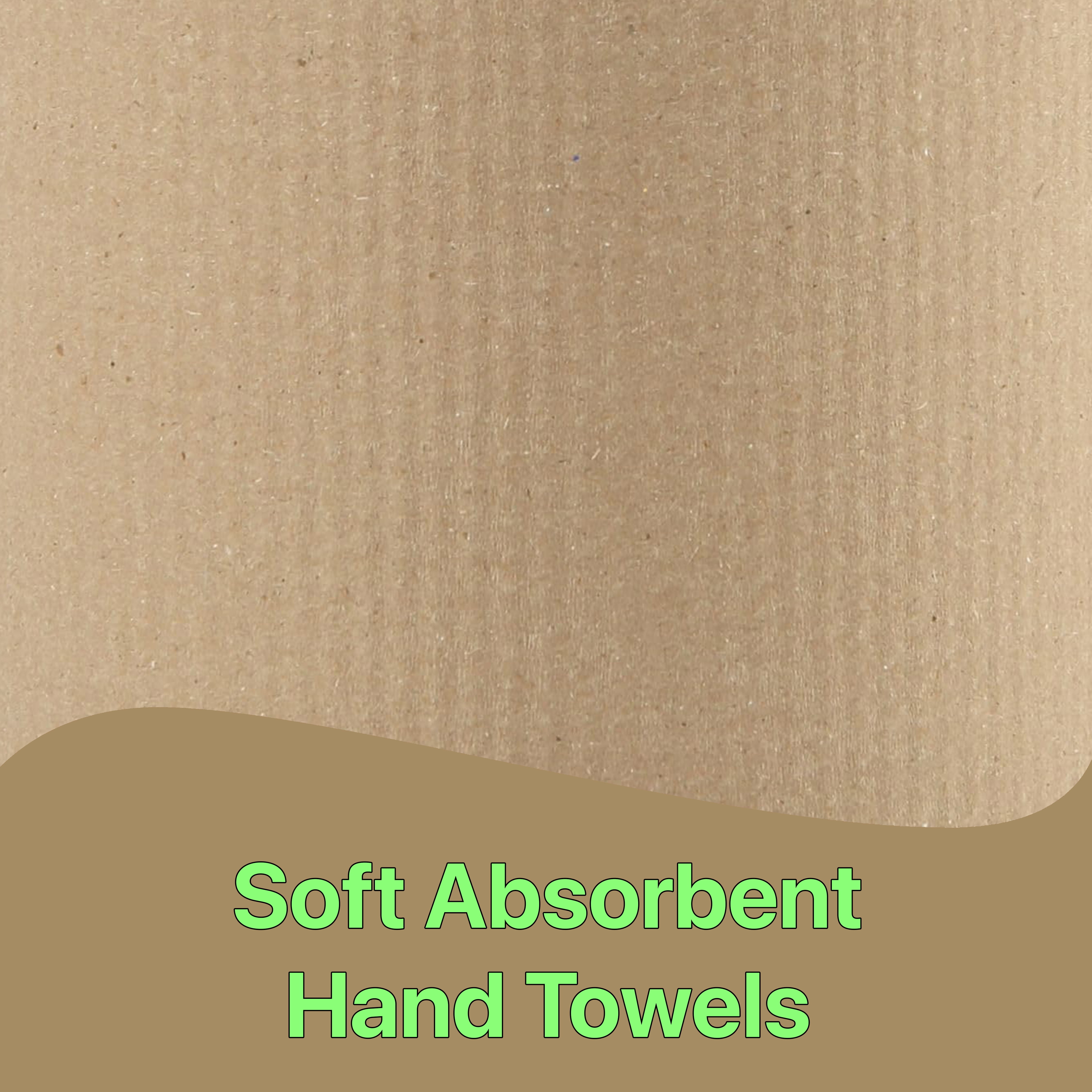 Pokanic Paper Hand Towels, 6 Rolls, Natural Brown, 8 Inch x 350 ft, 1-Ply, 100% Recycled Fiber, Tork Compatible