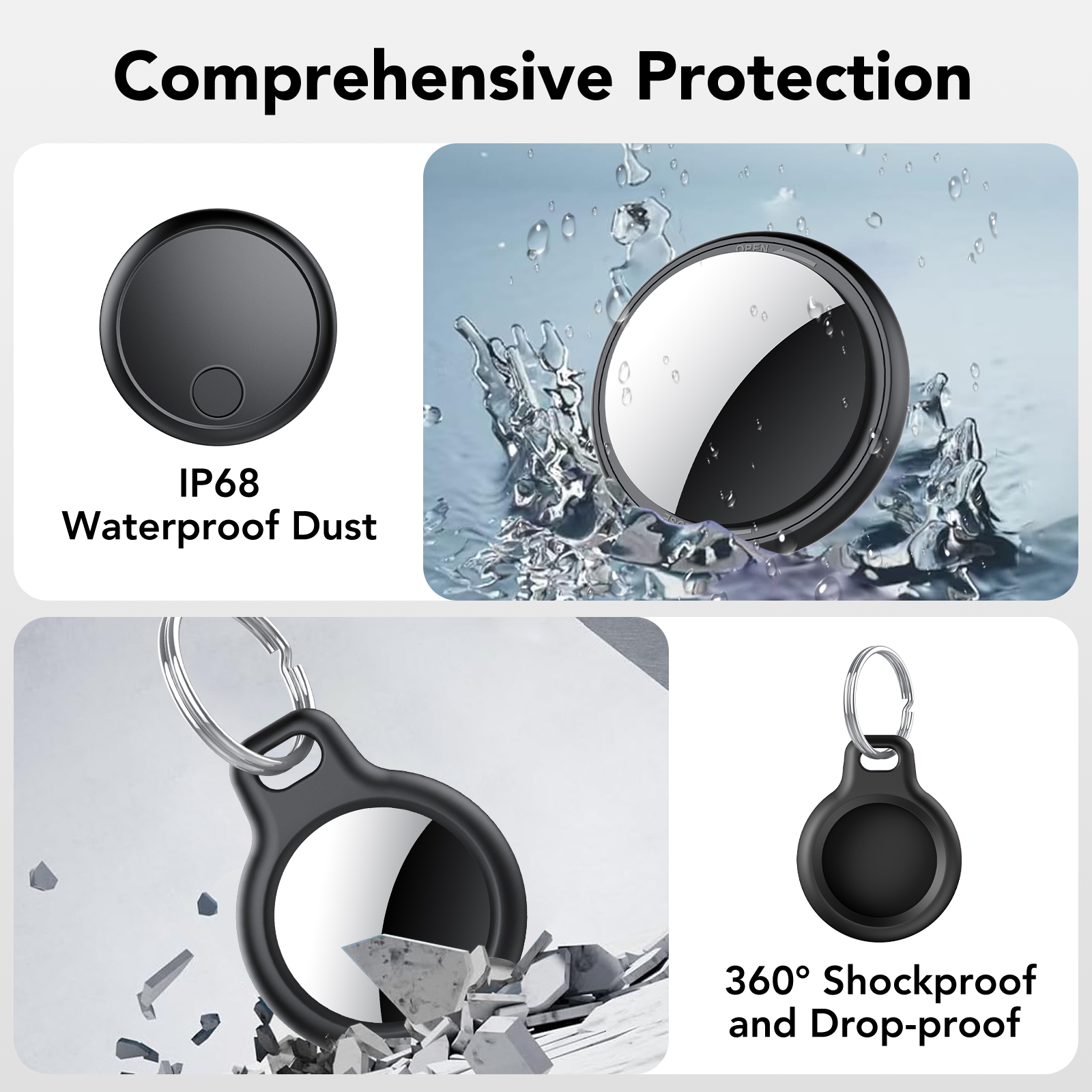 IKT Air Tracker Tag 4-Pack with Apple Find My photo 3