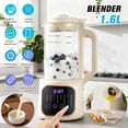 thumbnail image 5 of MDHAND 1.6L Nut Milk Maker, 48-Blade Plant-Based Milk Machine, 11 Functions, Cold Hot Blending, No Soaking, for Almond Soy Oat Milk, 5 of 8