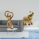 thumbnail image 2 of Figura De Pareja, Estatua De Elefante, Recuerdo, Regalo Para Enamorados, Escultura, Adorno De San Valentín Para Aniversario, Novia, Familia, Adorno De Escritorio Masculino, Artesanía De, 2 of 8