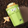 thumbnail image 2 of Taza de café de 400 ml, botella de agua de acero inoxidable, versátil, a prueba de fugas para niños y niñas JShteea El nuevo, 2 of 9