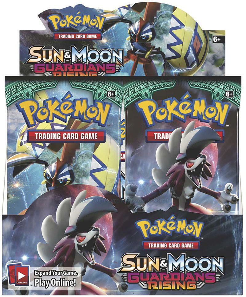 36x Pokemon Sun & Moon Guardians Rising Booster Packs 36 Packs = 1 Booster Box 