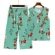 thumbnail image 5 of Chaleco sin mangas de seda de algodón de verano para mujeres de mediana edad y mayores, pantalones cortos, pijama, conjunto de dos piezas, conjunto de ropa de hogar de algodón artificial para madres, 5 of 6