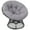 Grey Rattan Light Grey Cushion, variant on TUAREX 37" Rattan Papasan Chair, 360° Swivel Base with Thick Comfort Cushion, Indoor Outdoor Wicker Circle Chair for Teens, Kids,Black Rattan with Dark Grey Cushion