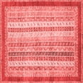 thumbnail image 1 of Ahgly Company Indoor Square Abstract Red Modern Area Rugs, 6' Square, 1 of 4
