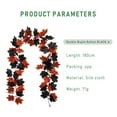 thumbnail image 2 of ZOELNIC 2 Pack Fall Garland Black & Orange Maple Leaf, 5.9Ft/Piece Hanging Vine Garland Artificial Autumn Foliage Garland Thanksgiving Decor, 2 of 3