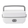 thumbnail image 1 of Electric Cooking Heating Food Box, Self Cooking Lunch Box Leakage Proof 2 Stainless Steel Inner Bowl Portable Heating Box For Office Travel Camping Food Heating Fast Cooking, 1 of 8