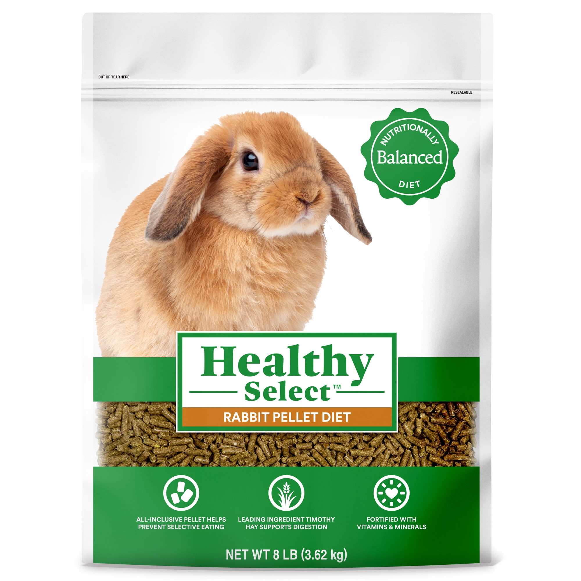 Healthy Select Rabbit Pellet Diet for Small Animals 8 lbs.